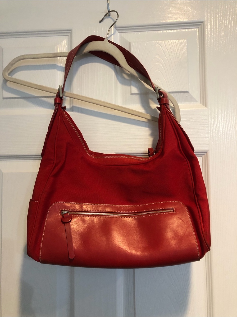 Hogan Red Hobo Shoulder Bag